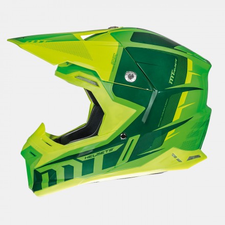 Casco MT SYNCHRONY SPEC VERDE FLUOR/AMARILLO FLUOR BRILL