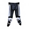 PANTALONES DE CUERO NEGRO/BLANCO