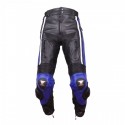 PANTALONES DE CUERO AZUL