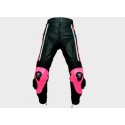 PANTALONES DE CUERO ROSA