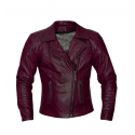 LS4936 "DANGER" CHAQUETA CUERO CUSTOM MUJER