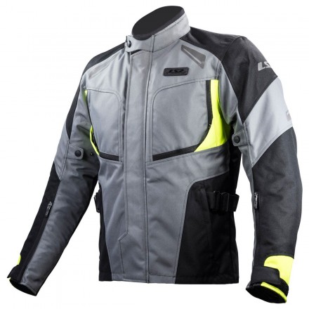 LS2 PHASE MAN JACKET GREY BLACK YELLOW