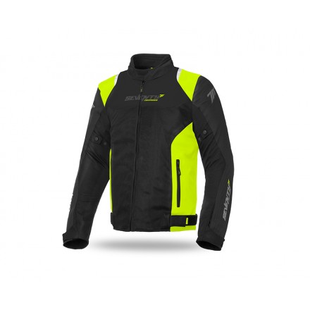 CHAQUETA SD-JR48 VERANO RACING HOMBRE NEGRO/AMARILLO