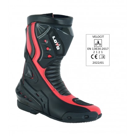 LVX01E VELOCIT / BOTAS DE MOTO ROJAS