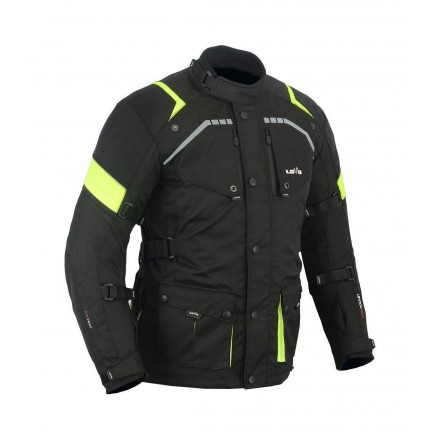 CHAQUETA MOTO CORDURA 3/4 LVR68 HIGHWAY NEGRA FLUOR