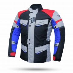 DEGEND - CHAQUETA TRAVEL MAN BLANCO/ROJO/AZUL