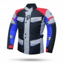 DEGEND - CHAQUETA TRAVEL MAN BLANCO/ROJO/AZUL
