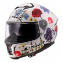 Casco integral LS2 FF808 STREAM II FLOWERS BLANCO