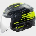 Casco LS2 OF616 AIRFLOW II - NEGRO Y FLÚOR