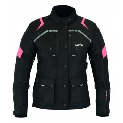 CHAQUETA MOTO CORDURA 3/4 LvR62 HIGHWAY NEGRA ROSA