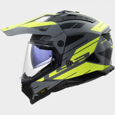 CASCO LS2 MX702 PIONEER II NAMIB GREY YELLOW