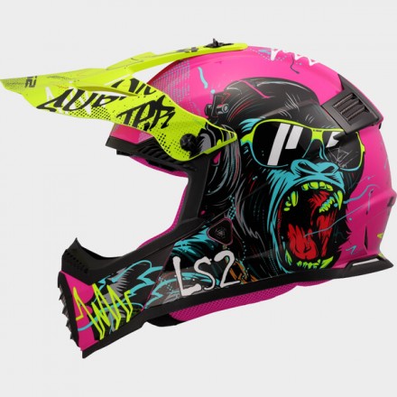 CASCO LS2 MX437 FAST II MINI GORILLA