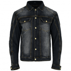 CHAQUETA VAQUERA KEVLAR UNISEX NEGRO DESGASTADO - LvJ2K-Urban