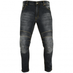 PANTALÓN VAQUERO KEVLAR UNISEX NEGRO DESGASTADO - LvJ3K-Urban