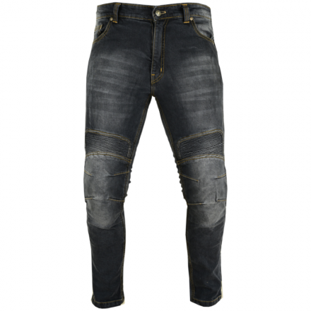 PANTALÓN VAQUERO KEVLAR UNISEX NEGRO DESGASTADO - LvJ3K-Urban